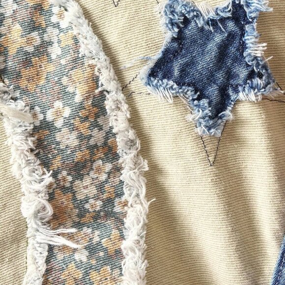 Multicolor Casual Women's Woven Patchwork Long Sleeve Loose Jacket Clothes - Picture 8 of 8